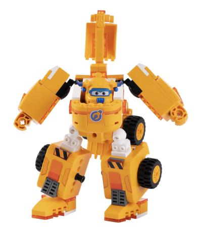 Трансформер-конструктор Super Wings Wise Blocks Buildable Transforming Vehicle Донні 2 в 1 (EU385007) - фото 0