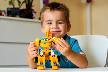 Трансформер-конструктор Super Wings Wise Blocks Buildable Transforming Vehicle Донні 2 в 1 (EU385007) - фото 0