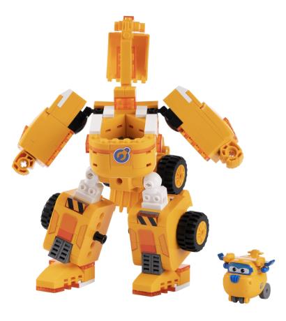 Трансформер-конструктор Super Wings Wise Blocks Buildable Transforming Vehicle Донні 2 в 1 (EU385007) - фото 0