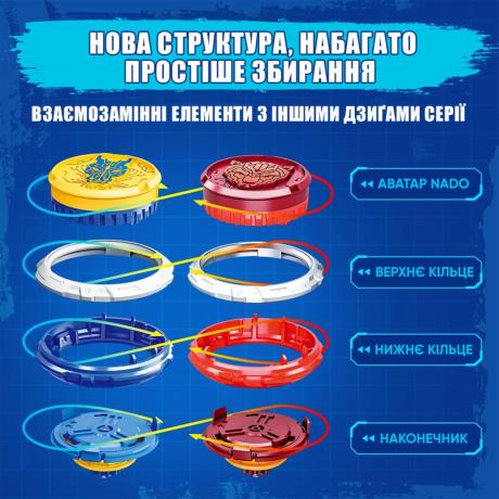 Дзиґа Infinity Nado VI Starter Pack Лютий Дракон (EU654111) - фото 0