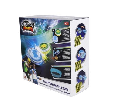 Ігровий набір Infinity Nado VI Starter Battle Set Золотий Воїн Фенікс проти Сліпучого Леопарду (EU654183) - фото 0