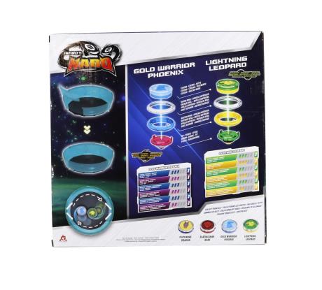 Ігровий набір Infinity Nado VI Starter Battle Set Золотий Воїн Фенікс проти Сліпучого Леопарду (EU654183) - фото 0
