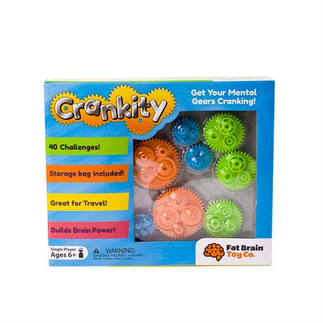 Гра-головоломка Fat Brain Toys Crankity Різнокольорові шестерні (F140ML) - фото 1