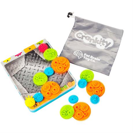 Игра-головоломка Fat Brain Toys Crankity Разноцветные шестерёнки (F140ML) - фото 0