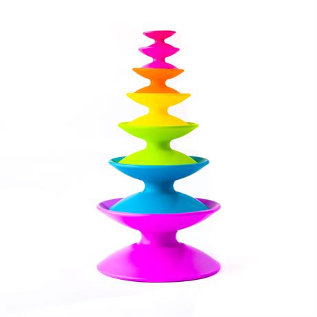Пирамидка Fat Brain Toys Spoolz Цветные катушки (F181ML) - фото 0