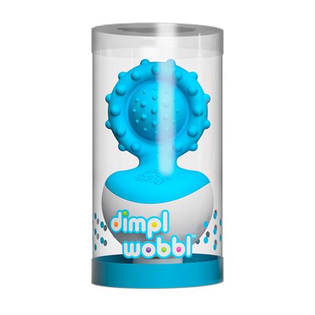 Прорезыватель-неваляшка Fat Brain Toys dimpl wobl голубой (F2174ML) - фото 1
