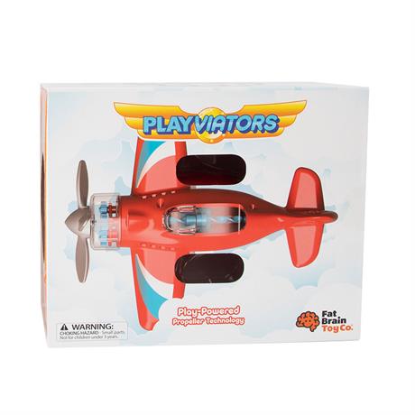 Іграшковий літак Fat Brain Toys Крутись пропелер Playviator червоний (F2261ML) - фото 1