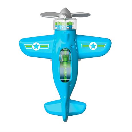 Игрушечный самолет Крутись пропеллер Fat Brain Toys Playviator голубой  (F2262ML) - фото 2