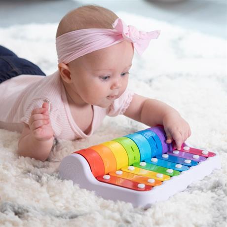 Дитячий ксилофон Fat Brain Toys Rock N' Roller Piano з дзвіночками (F281ML) - фото 4