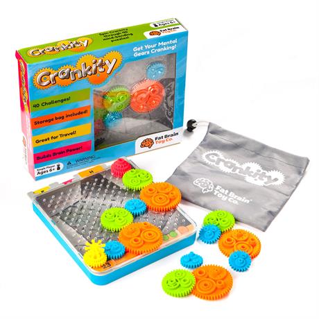 Игра-головоломка Fat Brain Toys Crankity Разноцветные шестерёнки (FA140-1) - фото 2