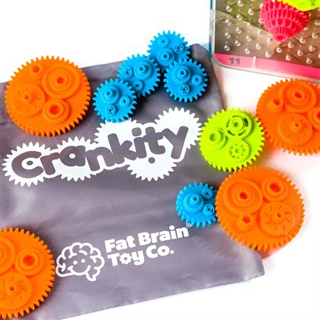 Гра-головоломка Fat Brain Toys Crankity Різнокольорові шестерні (FA140-1) - фото 3