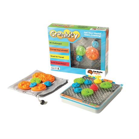 Гра-головоломка Fat Brain Toys Crankity Різнокольорові шестерні (FA140-1) - фото 6