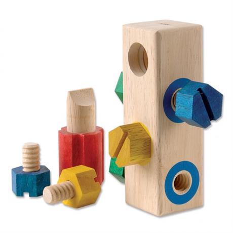 Дерев'яна розвивальна іграшка Guidecraft Manipulatives Закрути гвинтики (G2003) - фото 1