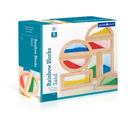 Кубики Guidecraft Block Play Цветной песок, 14 см, 8 шт. (G3014) - фото 4