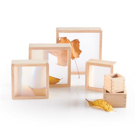 Набор Guidecraft Natural Play Блоки с увеличительными стеклами, 10 шт. (G3018) - фото 3