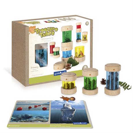 Ігровий набір Guidecraft Natural Play Скарби в кольорових баночках (G3087) - фото 0