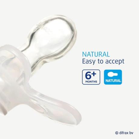 Пустушка силіконова Difrax Natural Night світиться у темряві з 6 міс. (GL127) - фото 0