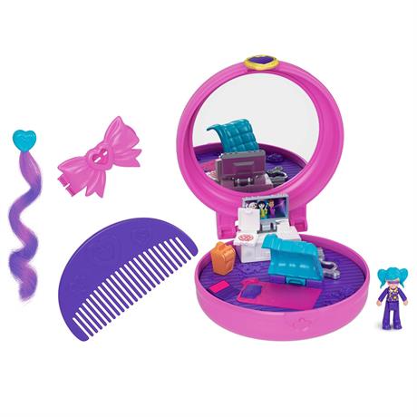 Игровой набор Polly Pocket Тематические прически розовый (GVM22-GVM25) - фото 7