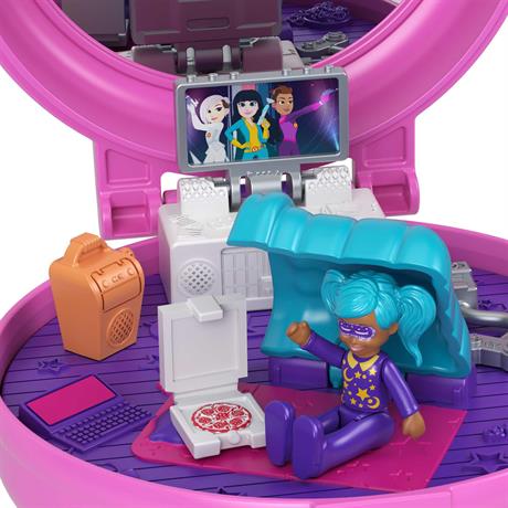 Игровой набор Polly Pocket Тематические прически розовый (GVM22-GVM25) - фото 6