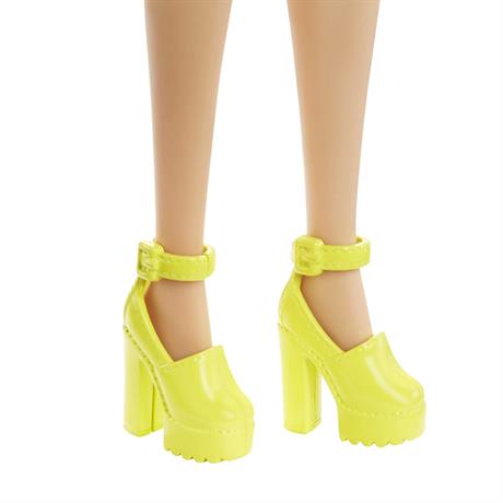 Кукла Barbie Модница с брекетами в полосатом платье (HJR96) - фото 5