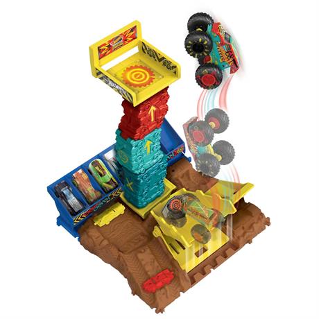 Ігровий набір Hot Wheels Тренувальна арена Руйнівники арен півфінал Неймовірні стрибки (HNB92-HNB94) - фото 4