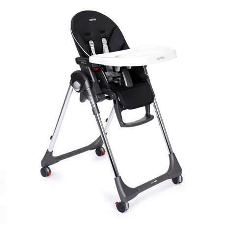 Стульчик для кормления Peg-Perego Prima Pappa Follow Me черный хайтек (IH01000000BL01) - фото 1