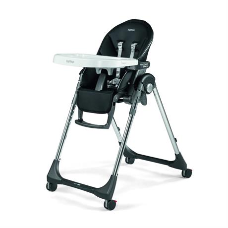 Стульчик для кормления Peg-Perego Prima Pappa Follow Me черный хайтек (IH01000000BL01) - фото 0