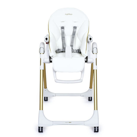 Стульчик для кормления Peg-Perego Prima Pappa Follow Me белый с золотистым (IH01000001BL00) - фото 1