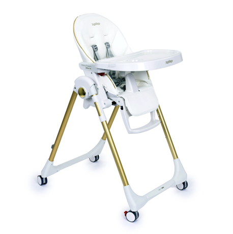 Стульчик для кормления Peg-Perego Prima Pappa Follow Me белый с золотистым (IH01000001BL00) - фото 4