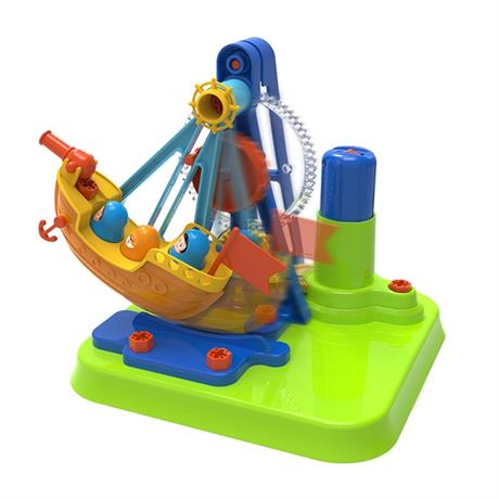 Набір для складання Edu-Toys Піратський корабель з інструментами 52 деталі (JS026) - фото 3