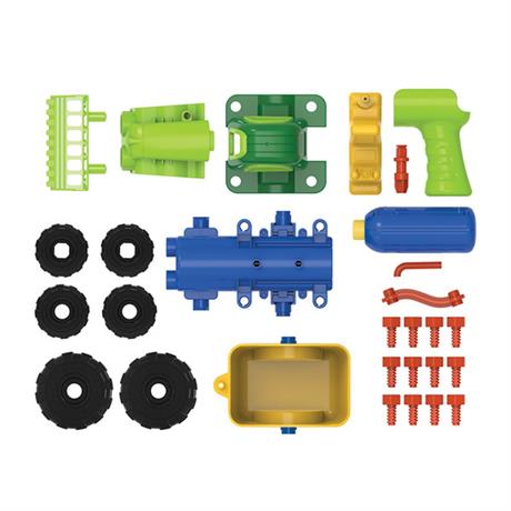Набор для сборки Edu-Toys Трактор с инструментами 29 деталей (JS030) - фото 2