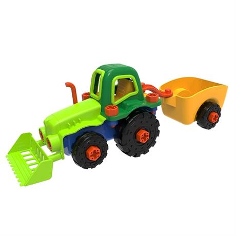 Набор для сборки Edu-Toys Трактор с инструментами 29 деталей (JS030) - фото 3