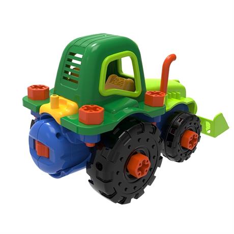 Набор для сборки Edu-Toys Трактор с инструментами 29 деталей (JS030) - фото 5