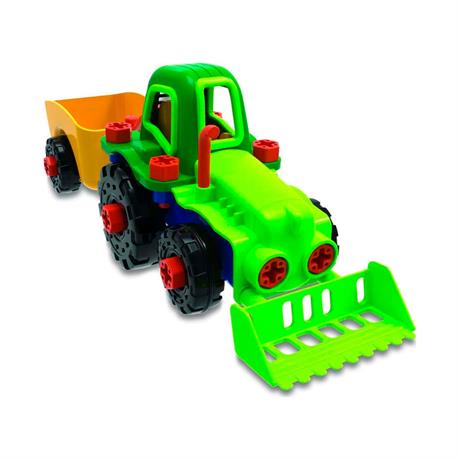 Набор для сборки Edu-Toys Трактор с инструментами 29 деталей (JS030) - фото 0