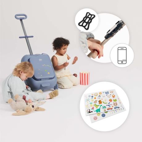 Дитяча валіза-каталка Kinderkraft Cabby Grey (KACABB00GRY0000) - фото 11