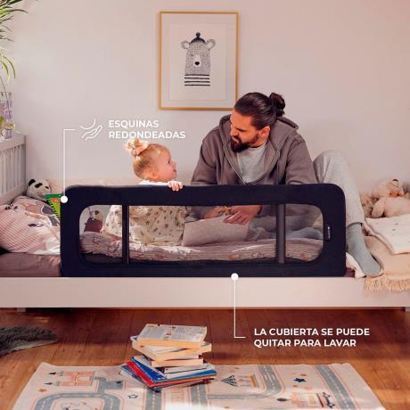 Захисний бортик для ліжка Kinderkraft Guard and Dream Grey (KAGUDR00BLK0000) - фото 8