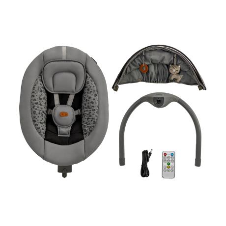 Кресло-качалка Kinderkraft Lumi 2 темно-серый (KBLUMI02DGR0000) - фото 8