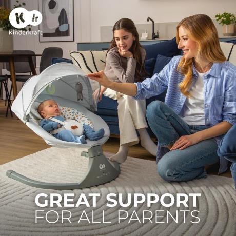Кресло-качалка Kinderkraft Lumi 2 темно-серый (KBLUMI02DGR0000) - фото 13