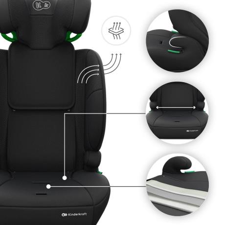 Автокрісло Kinderkraft Comfort Up 2 Plus i-Size чорний (KCCOUP02BLKPL00) - фото 2