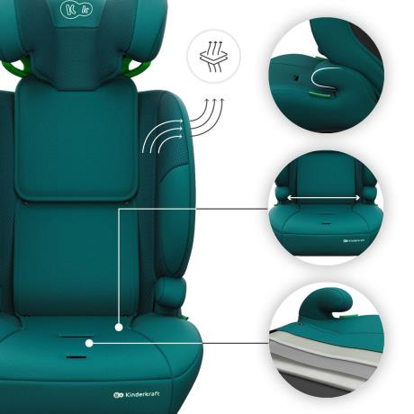 Автокрісло Kinderkraft Comfort Up 2 Plus i-Size зелений (KCCOUP02GREPL00) - фото 3