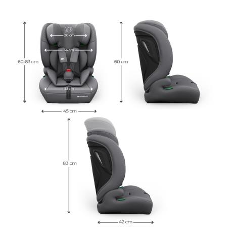 Автокрісло Kinderkraft Comfort Up 2 Plus i-Size сірий (KCCOUP02GRYPL00) - фото 1