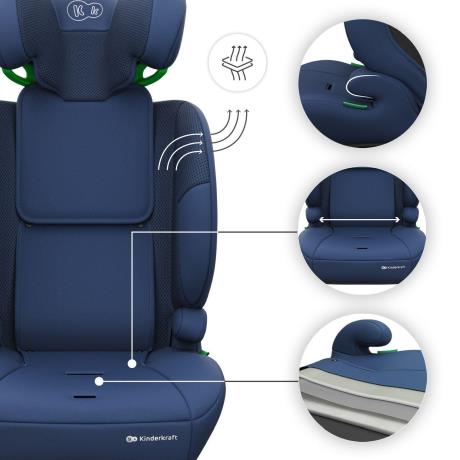 Автокрісло Kinderkraft Comfort Up 2 Plus i-Size синій (KCCOUP02NAVPL00) - фото 5