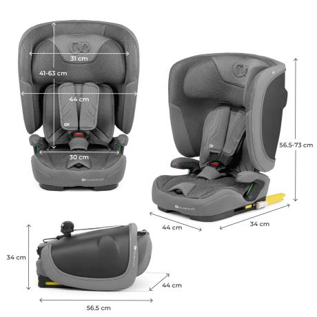 Автокрісло Kinderkraft Fix2Go i-Size Grey (KCFI2GO0GRY0000) - фото 1