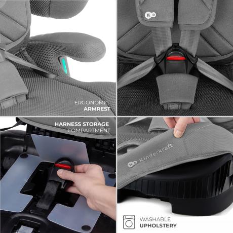Автокрісло Kinderkraft Fix2Go i-Size Grey (KCFI2GO0GRY0000) - фото 5