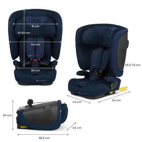 Автокрісло Kinderkraft Fix2Go i-Size Navy (KCFI2GO0NAV0000) - фото 9
