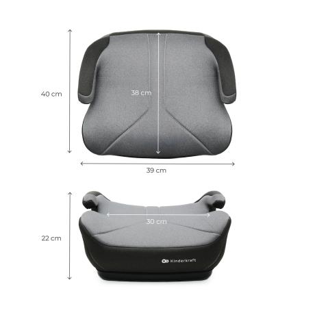 Автокрісло-бустер Kinderkraft i-Boost 2 Grey (KCIBOO02GRY0000) - фото 2