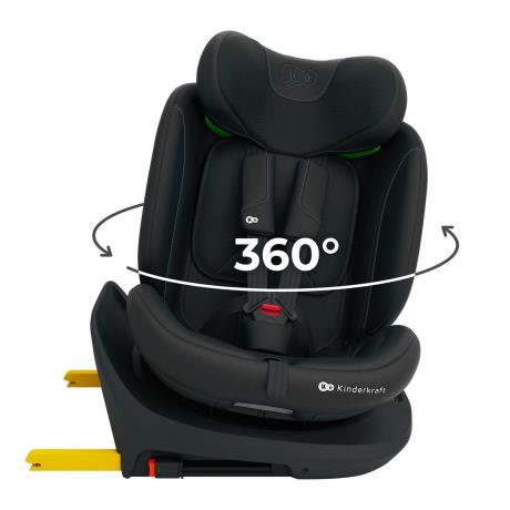 Автокресло Kinderkraft i-Grow 2 Plus i-Size черный (KCIGRO02BLKPL00) - фото 2