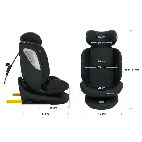 Автокресло Kinderkraft i-Grow 2 Plus i-Size черный (KCIGRO02BLKPL00) - фото 7