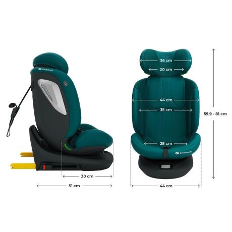 Автокрісло Kinderkraft i-Grow 2 Plus i-Size зелений (KCIGRO02GREPL00) - фото 8