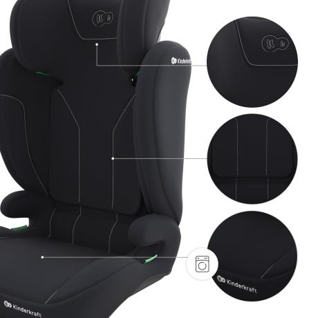 Автокрісло Kinderkraft i-Spark 2 Plus i-Size Black (KCISPA02BLKPL00) - фото 5